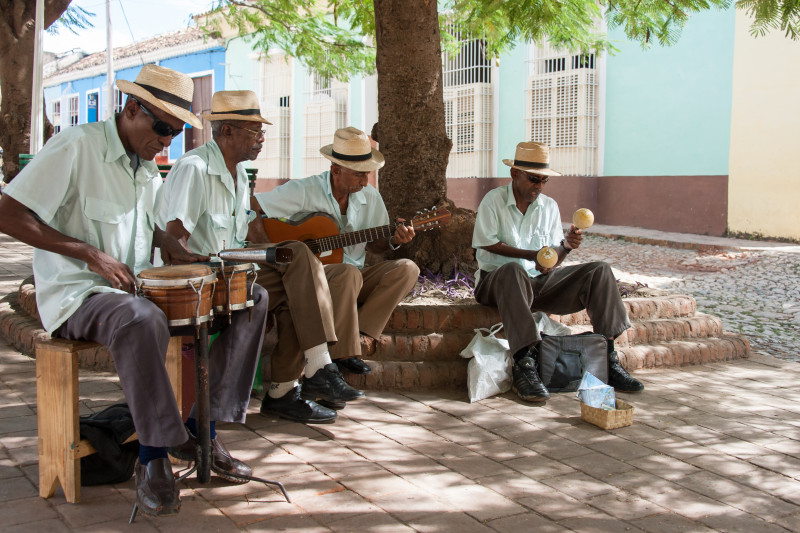 Strassenmusik in Trinidad Kuba